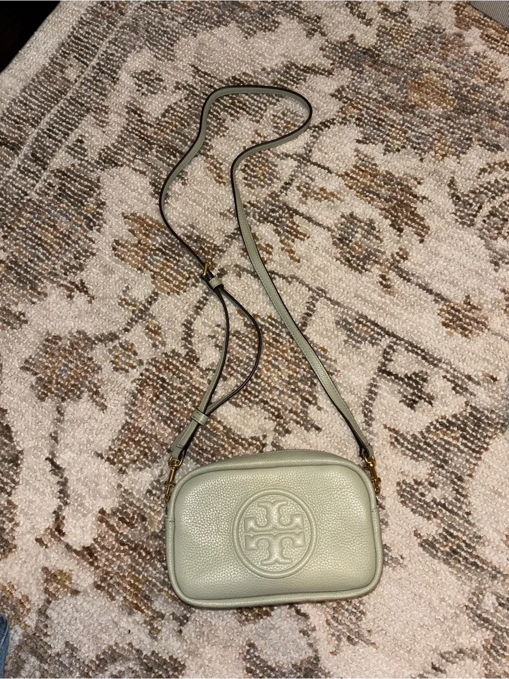 Tory Burch Perry Bombé Mini Crossbody Bag in Pine Frost